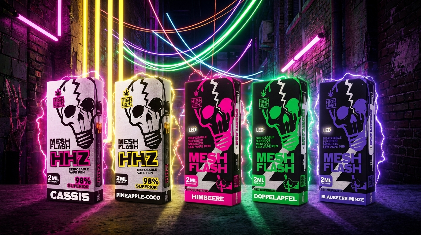 Meshflash HHZ vs. H2 Superior – Geschmacksprofile und Formate erklärt