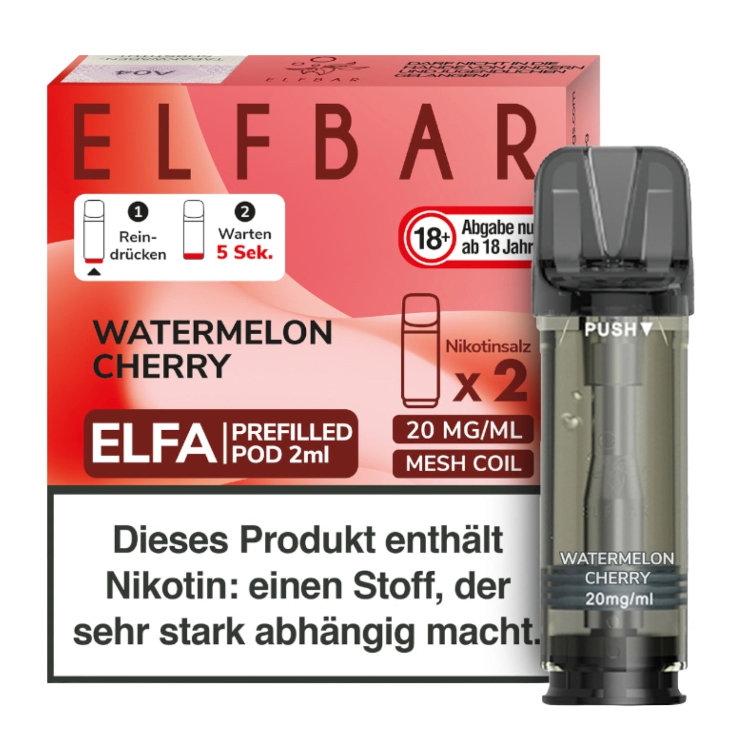 ELFA CP Prefilled Pod Watermelon Cherry 20mg/ml