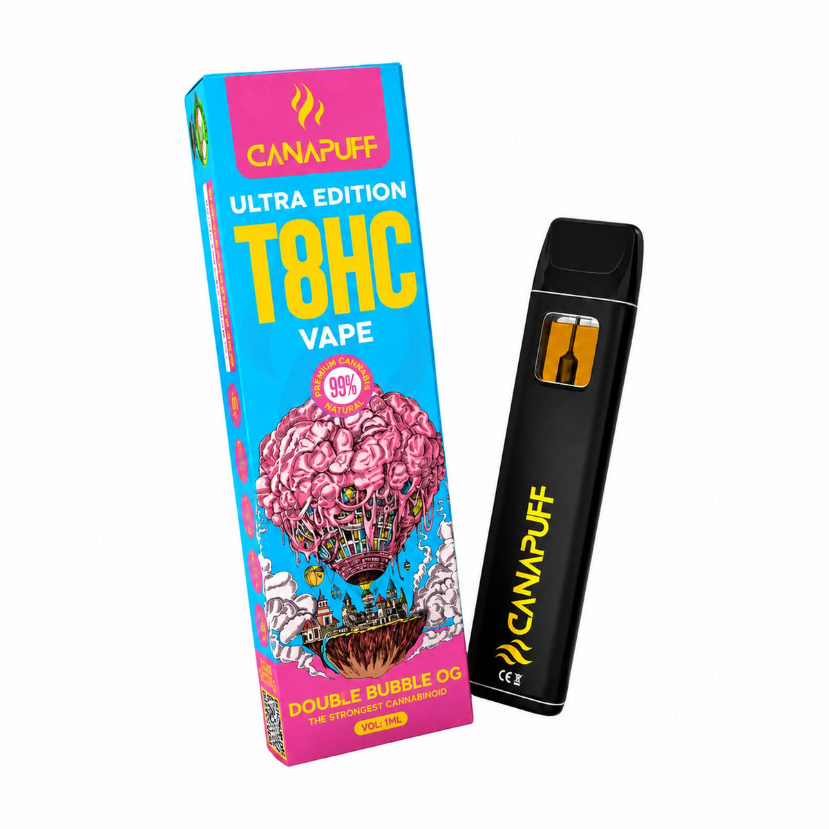 T8HC Vape Double Bubble Ultra Edition 99% 1ml | Cannabude