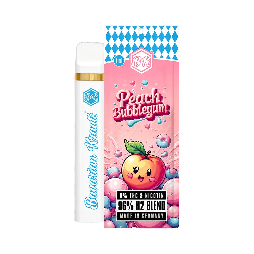 BK Vapes H2 96% - Peach Bubblegum 1ml