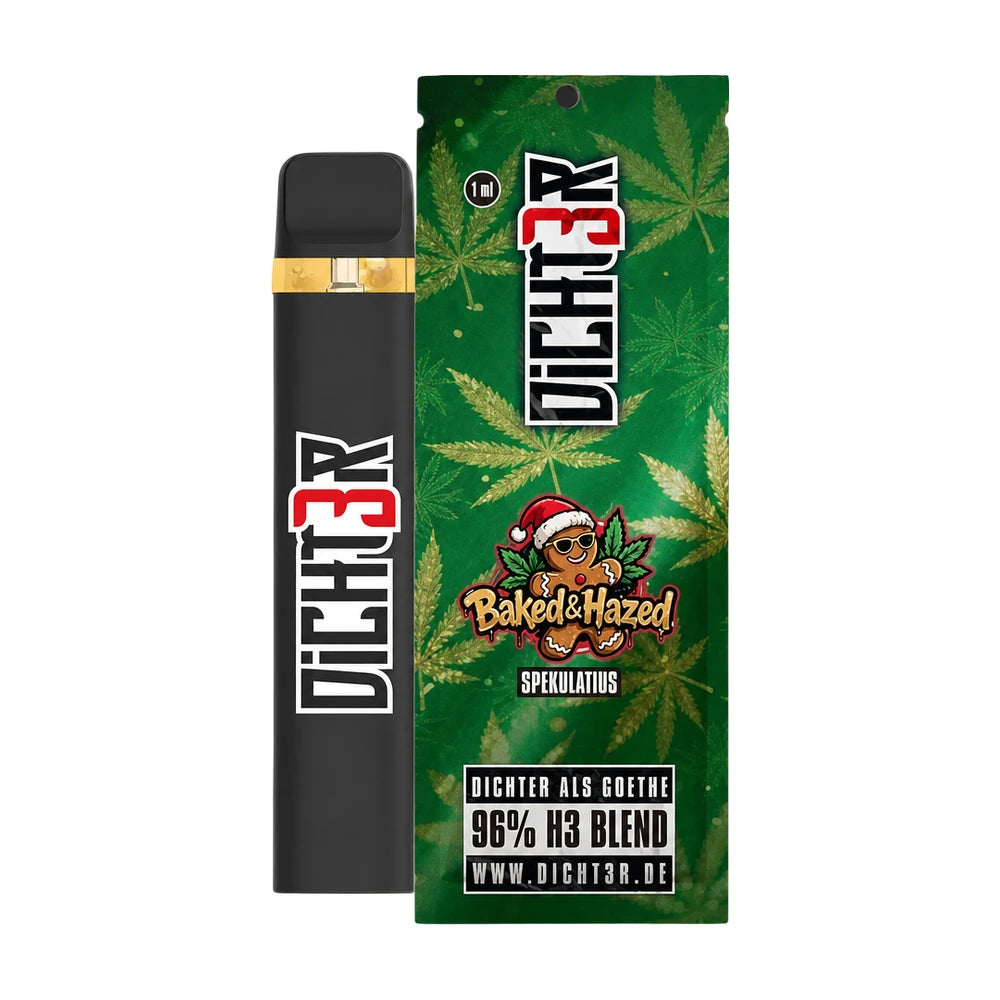 DICHT3R - 96% H3 Blend Vape - Baked & Haze (Spekulatius) - Aktion