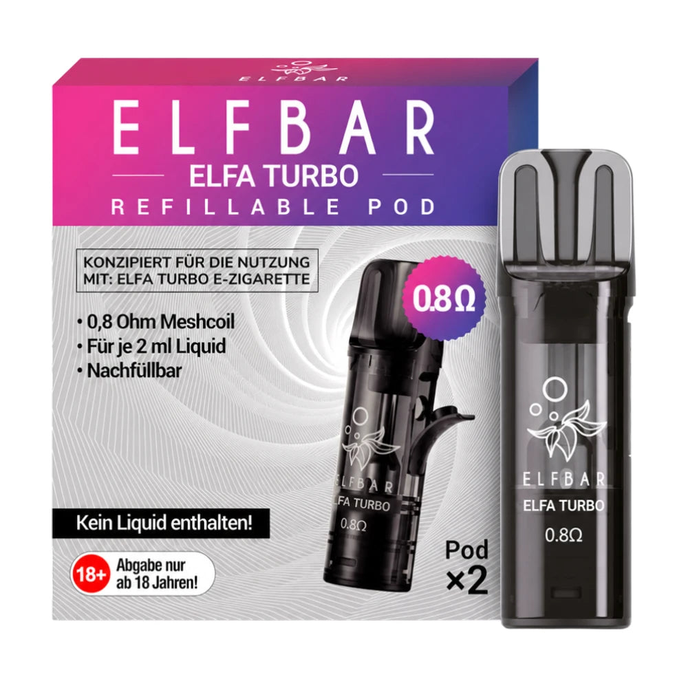 Elfa Turbo 0,8 Ohm Pod (2 Stück pro Packung)