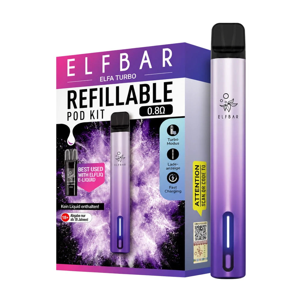 Elfa Turbo E-Zigaretten Set aurora-lila