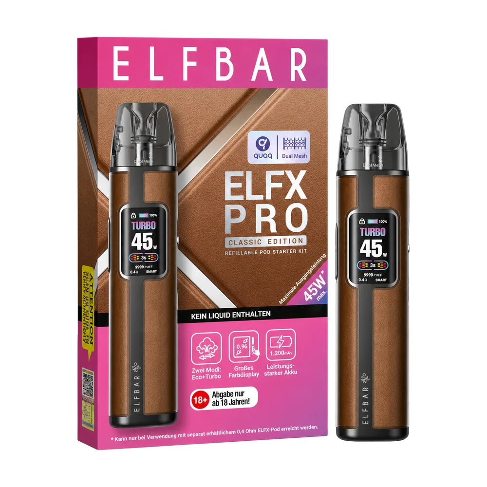 Elfbar ELFX Pro Refillable Kit cowboy brown