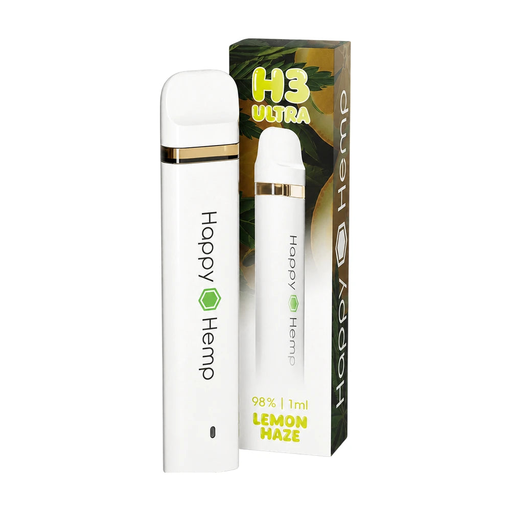 Happy Hemp H3 Ultra Vape 98% - Lemon Haze 1ml