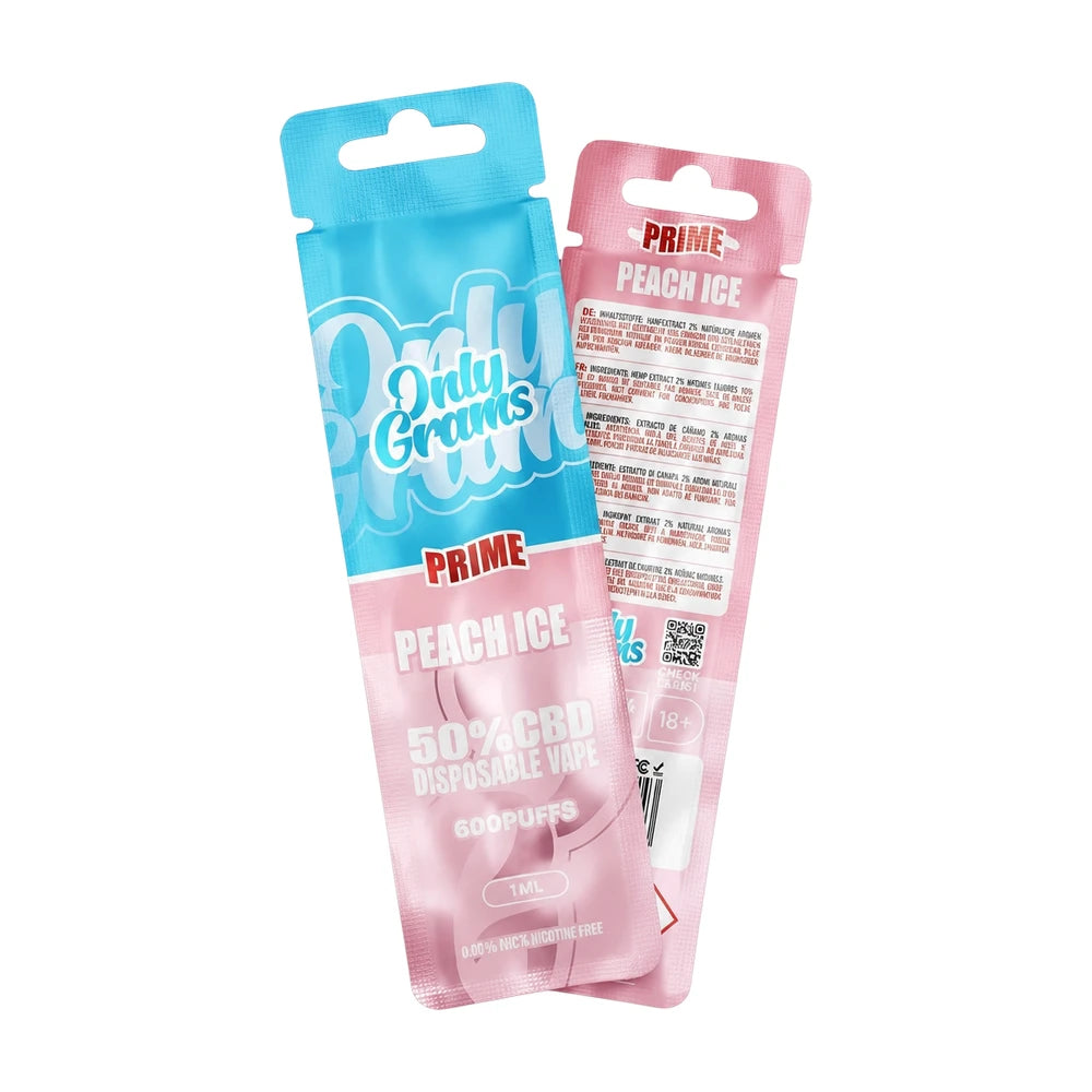 OnlyGrams CBD Vape Pen 50% - Peach Ice