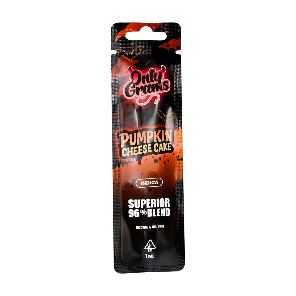Only Grams Superior Vape Pen 96% Pumpkin Cheese Cake (Halloween Special)