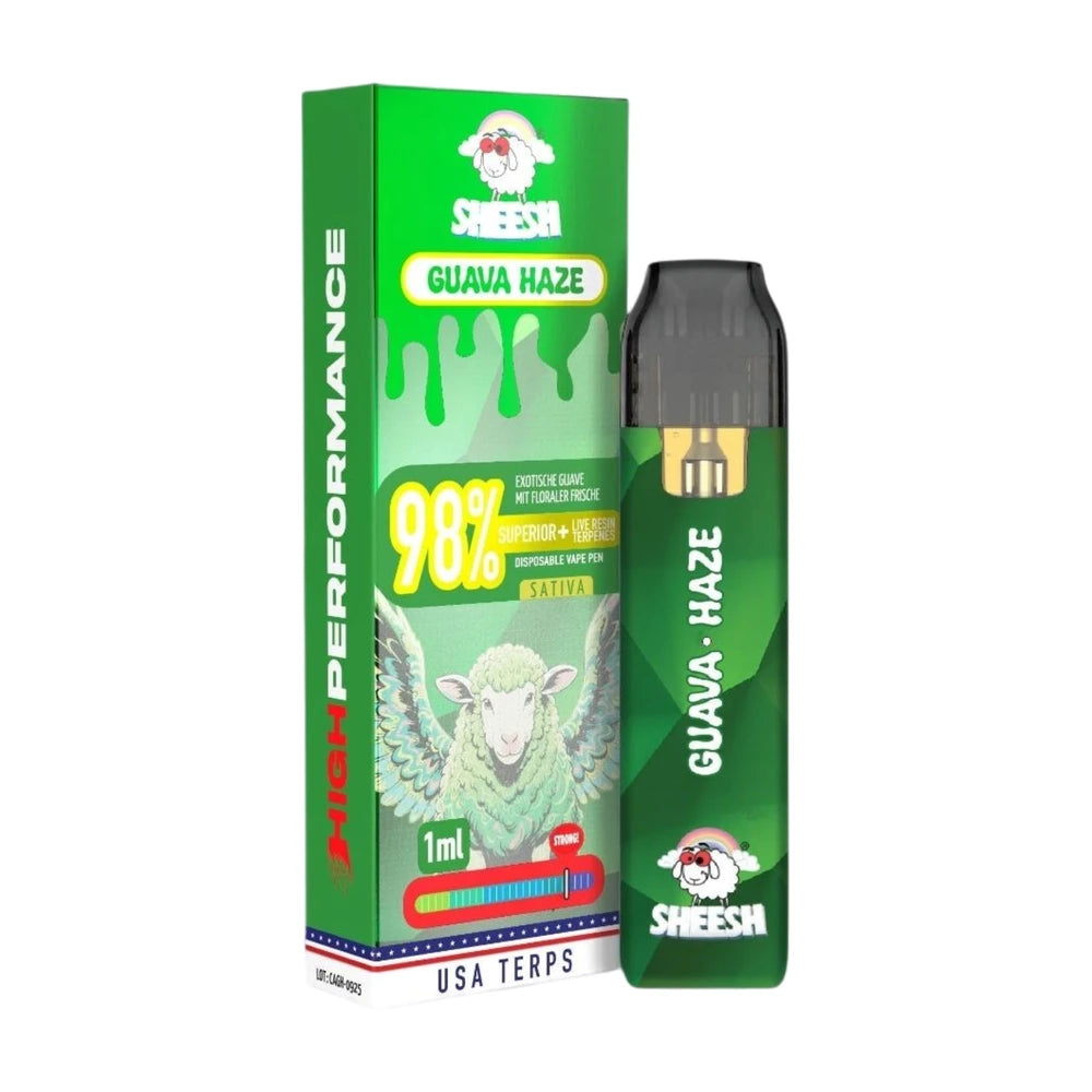 SHEESH Vape - Superior Line 1ml - Guava Haze - 98% Superior + Live Resin Terpenes