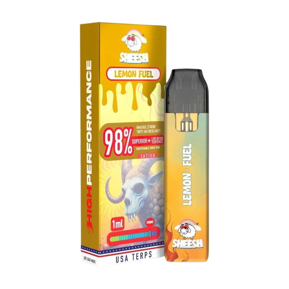 SHEESH Vape - Superior Line 1ml - Lemon Fuel - 98% Superior + Live Resin Terpenes