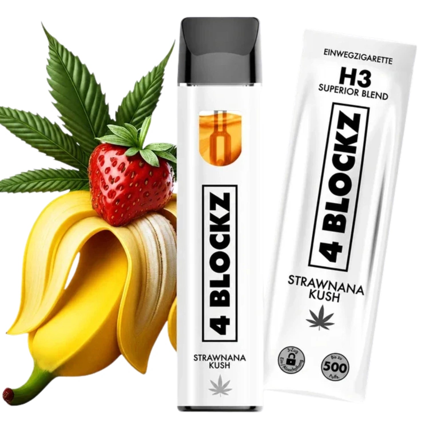 4 Blockz H3 Vape Pen - Strawnana Kush