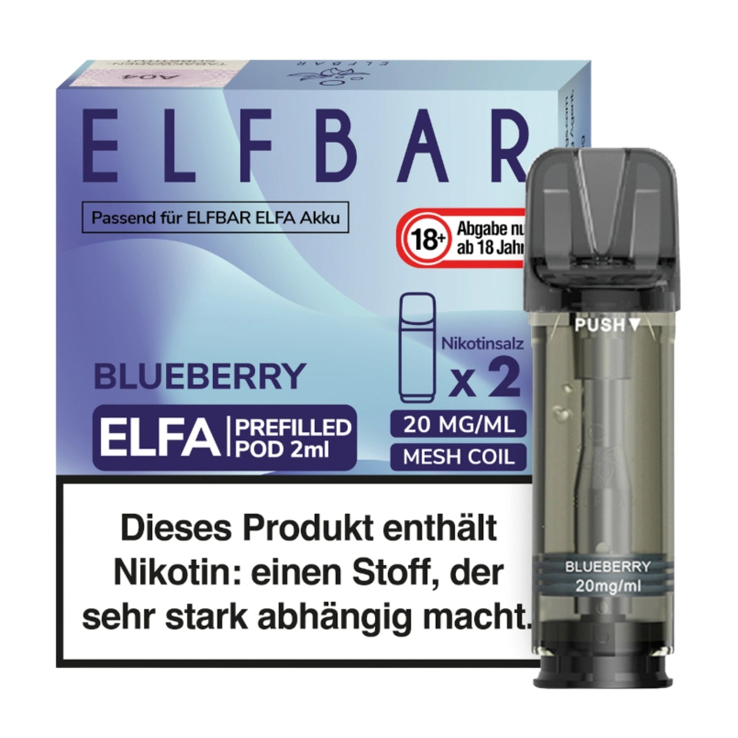 ELFA CP Prefilled Pod Blueberry 20mg/ml