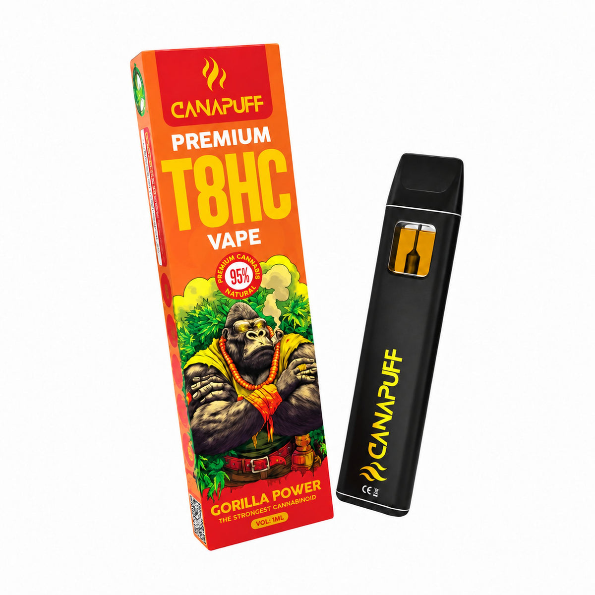 T8HC Vape Gorilla Power 95% 1ml | Cannabude