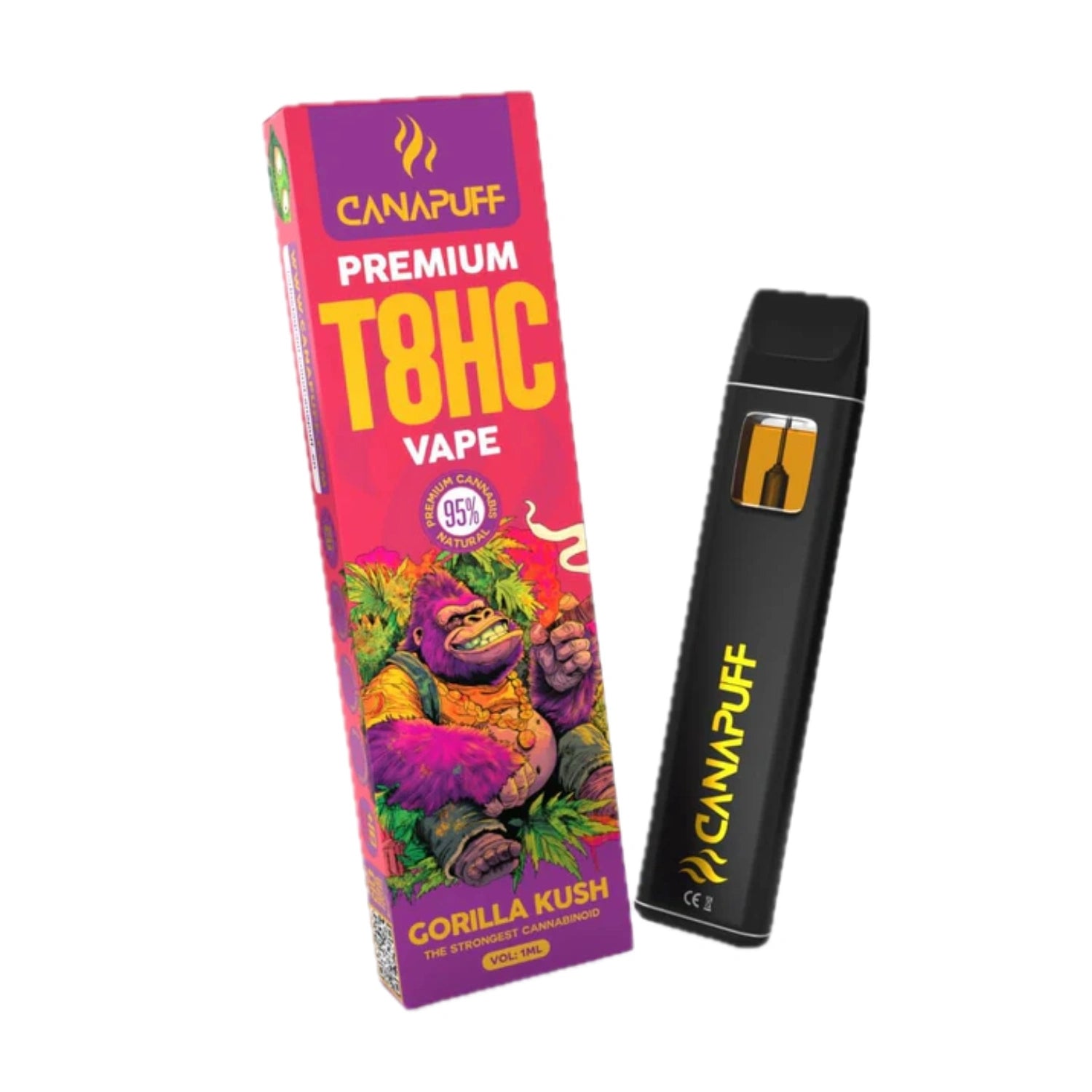 T8HC Vape Gorilla Kush 95% 1ml