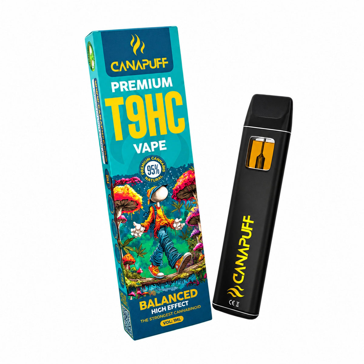 T9HC Vape Balanced 95% 1ml | Cannabude