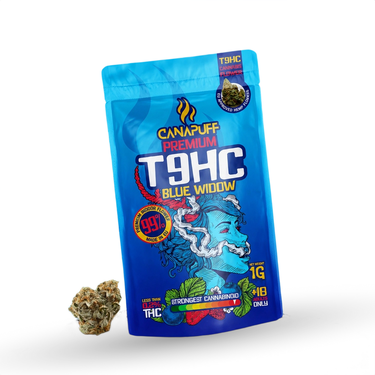 T9HC Blüten Blue Widow 99% 2g