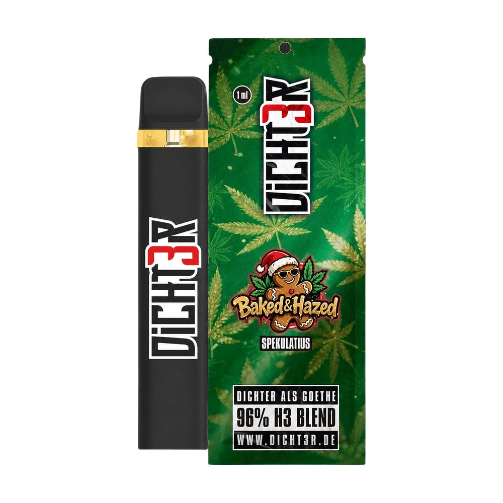 DICHT3R - 96% H3 Blend  Vape - Baked & Haze (Spekulatius)