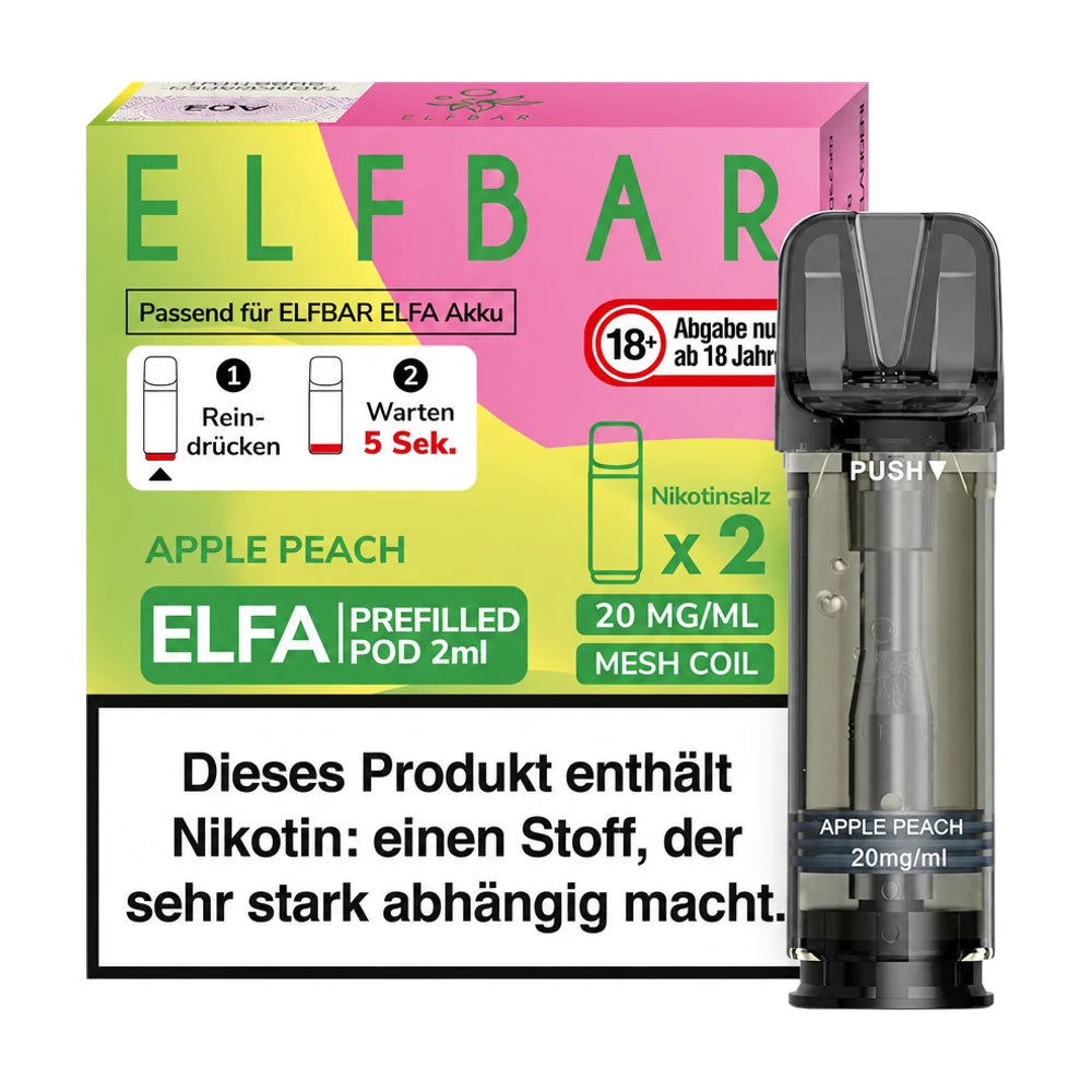 ELFA CP Prefilled Pod Apple Peach 20mg/ml