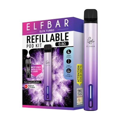 Elfa Turbo E-Zigaretten Set aurora-lila