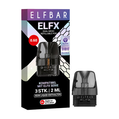 Elfbar ELFX Pod - 0,6 Ohm (3 Stück pro Packung)