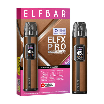 Elfbar ELFX Pro Refillable Kit cowboy brown