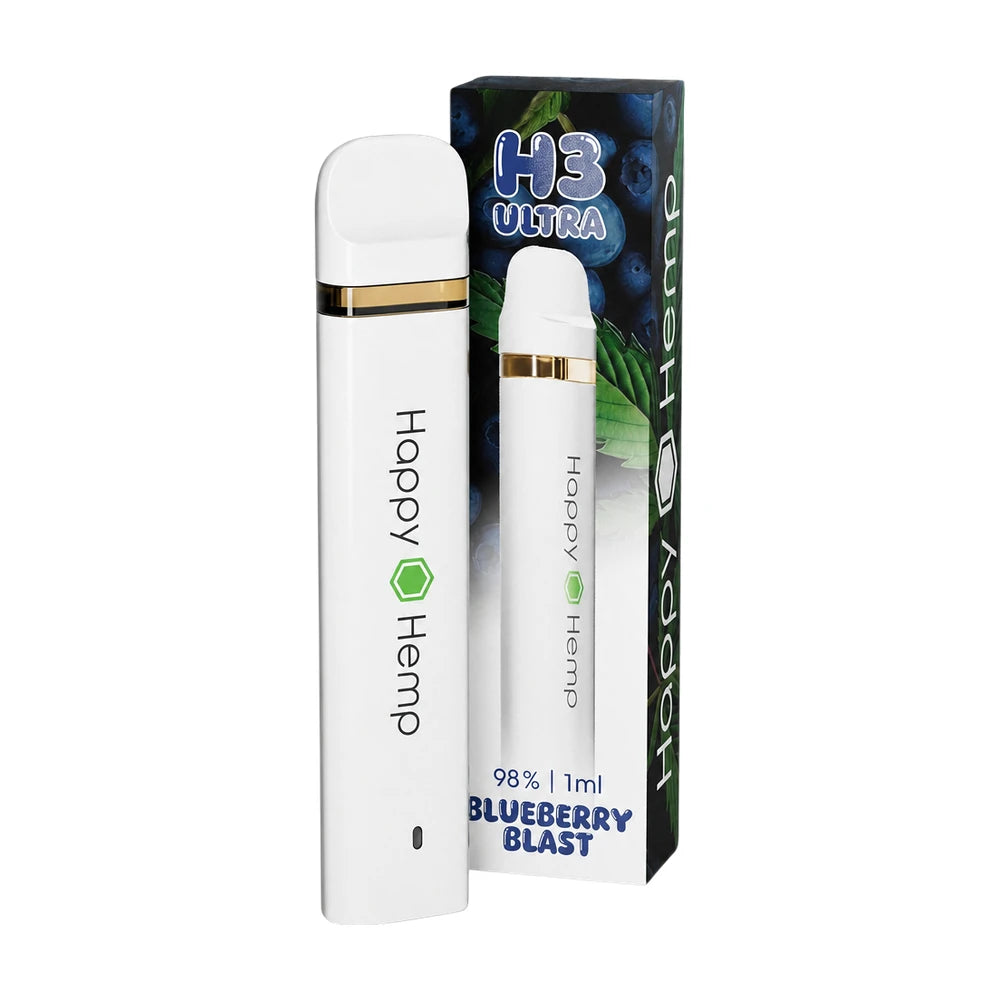 Happy Hemp H3 Ultra Vape 98% - Blueberry Blast 1ml