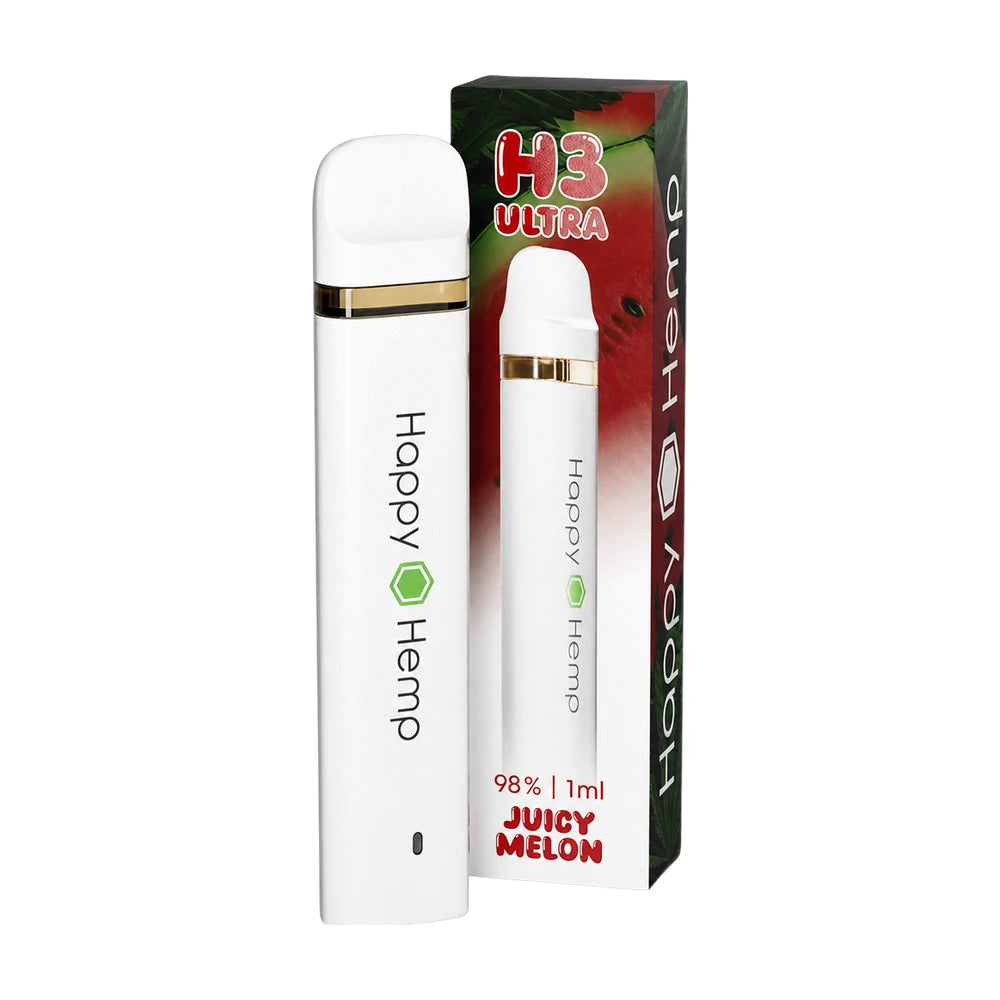 Happy Hemp H3 Ultra Vape 98% - Juicy Melon 1ml