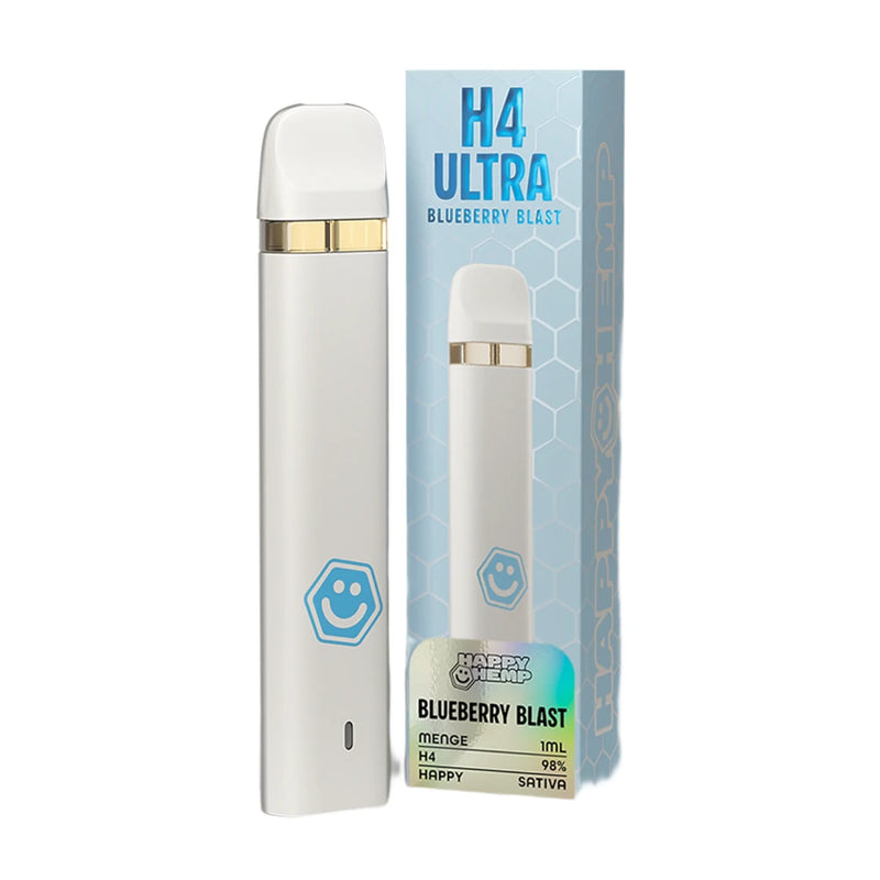 Happy Hemp H4 Ultra Vape 98% - Blueberry Blast 1ml