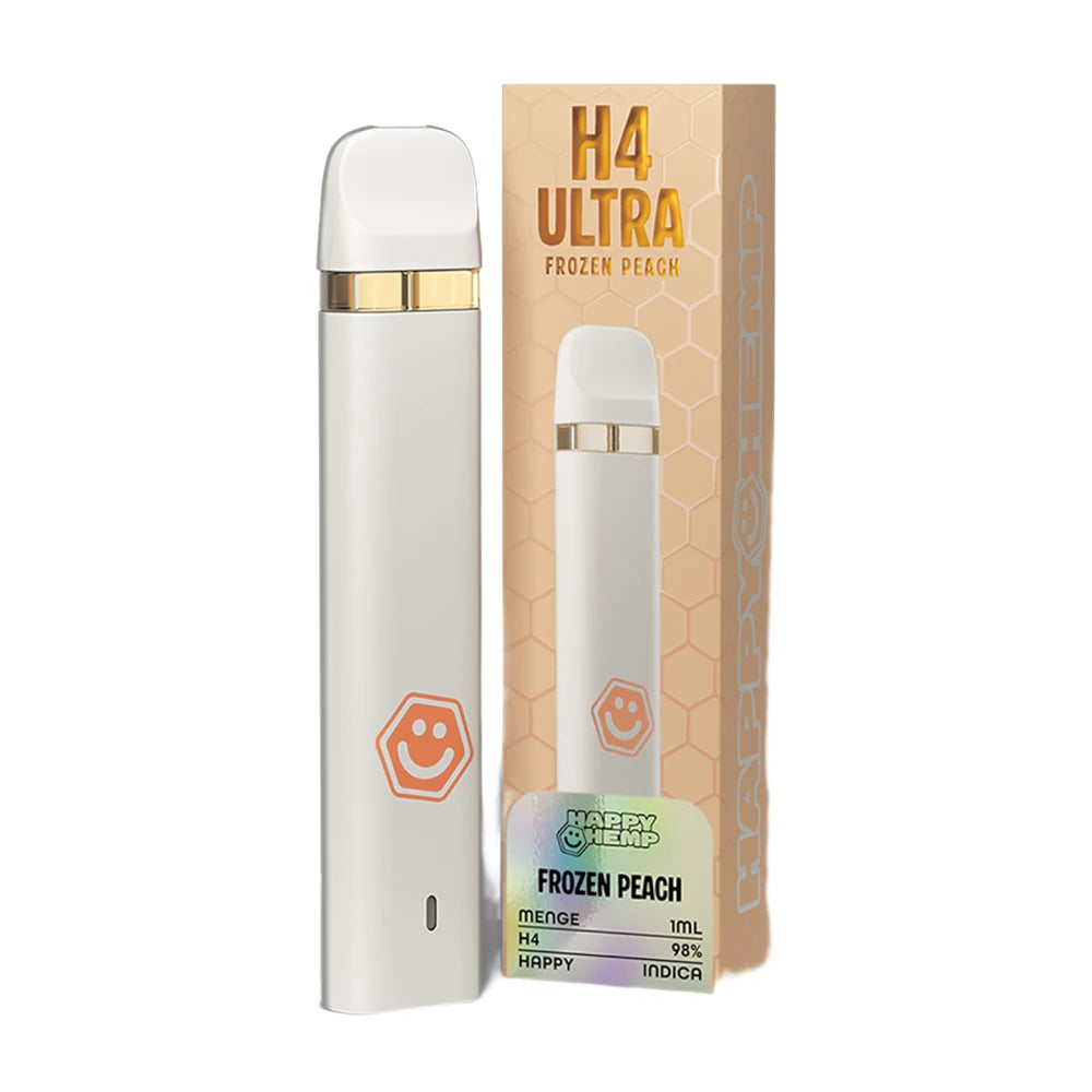 Happy Hemp H4 Ultra Vape 98% - Frozen Peach 1ml