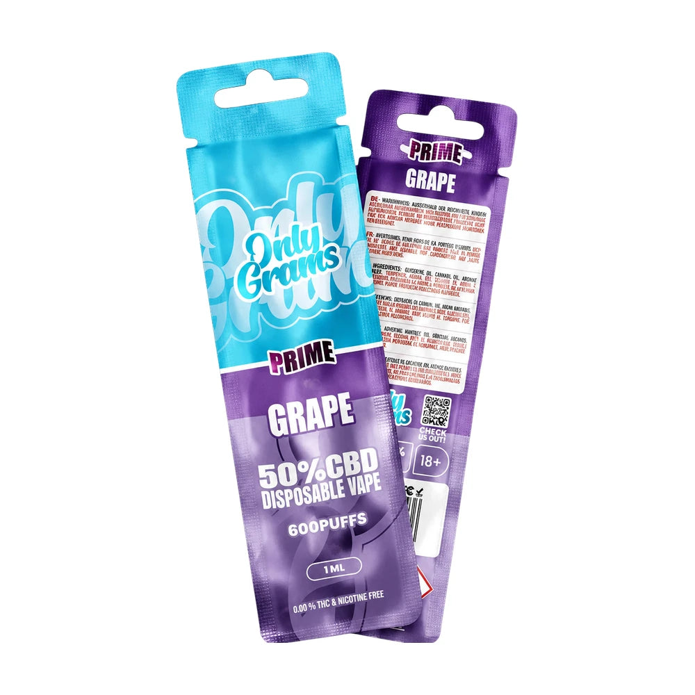 OnlyGrams CBD Vape Pen 50% - Grape