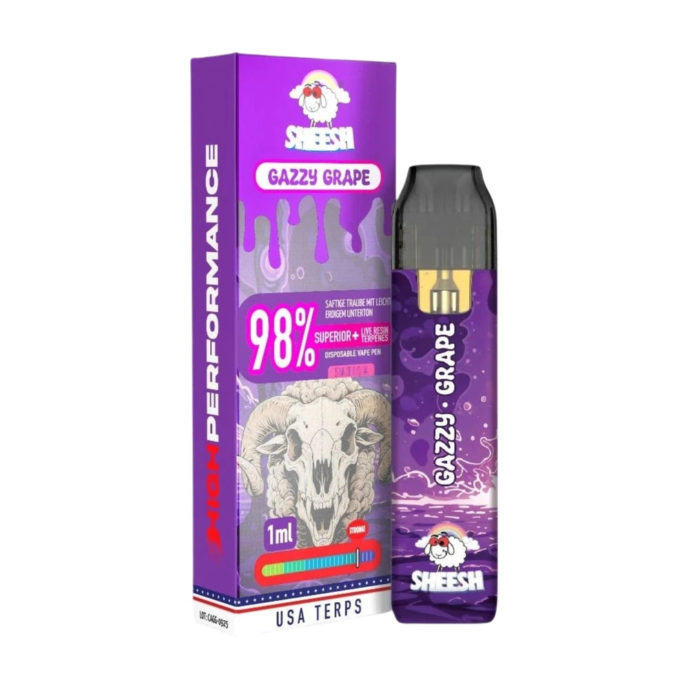SHEESH Vape - Superior Line 1ml - Gazzy Grape - 98% Superior + Live Resin Terpenes