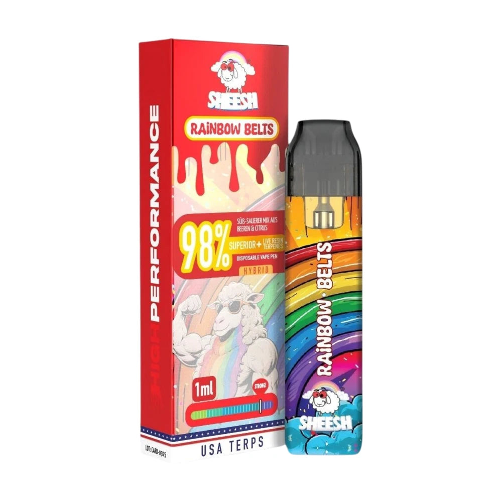 SHEESH Vape - Superior Line 1ml - Rainbow Belts - 98% Superior + Live Resin Terpenes